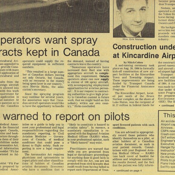 Canadian General Aviation News Papers 1986/87 - Set of 7 - Picture 2 of 9